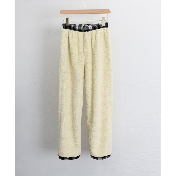 裏起毛チェック柄パンツ 裏ボアパンツ防寒 | Miniministore | 詳細画像27 