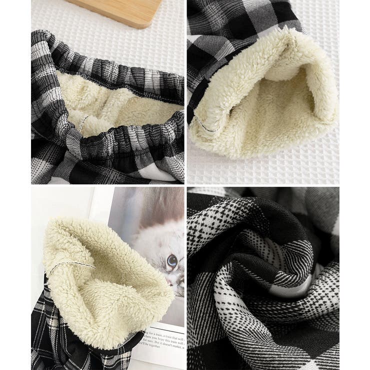 裏起毛チェック柄パンツ 裏ボアパンツ防寒 | Miniministore | 詳細画像33 