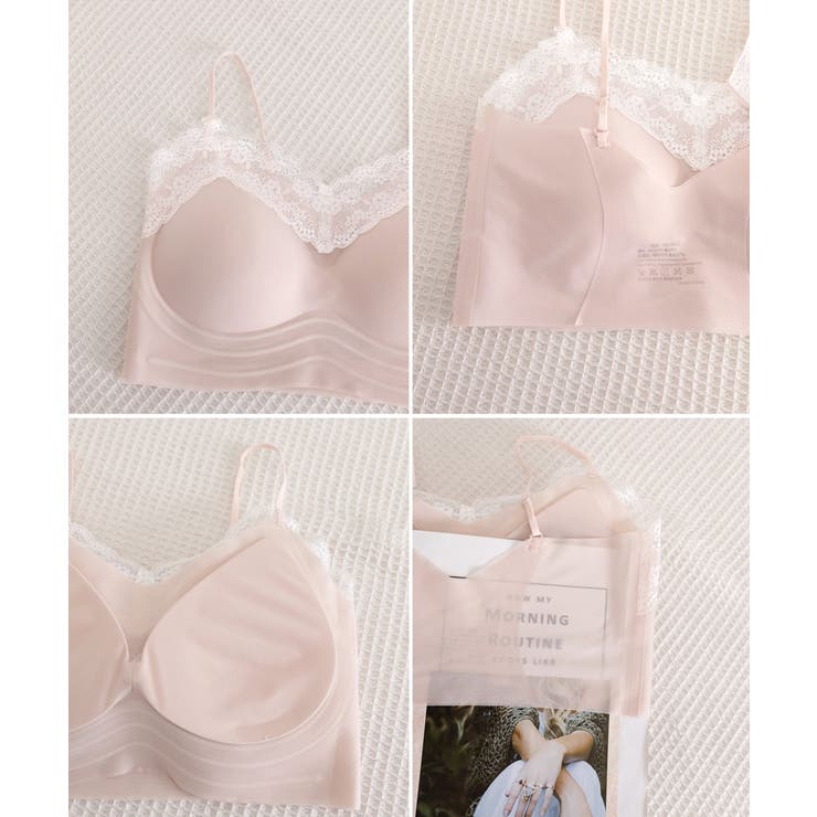 シームレスブラジャーレース付きブラトップ | Miniministore | 詳細画像17 