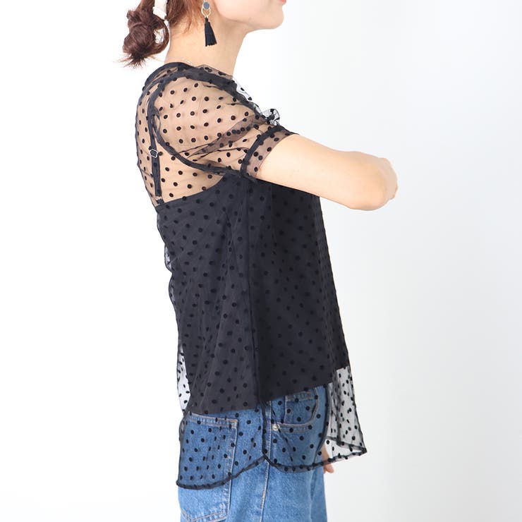 ドット柄 シアーブラウス レディース | Miniministore | 詳細画像12 