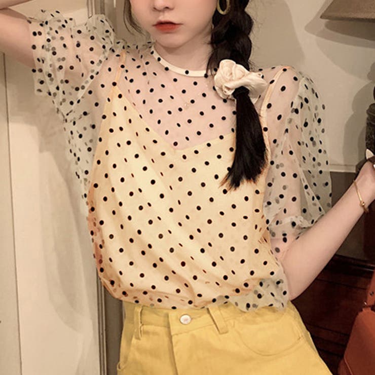 ドット柄 シアーブラウス レディース | Miniministore | 詳細画像4 