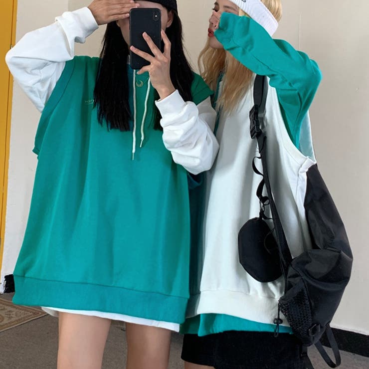 フード付きパーカー ベスト 別売り[品番：II000005898