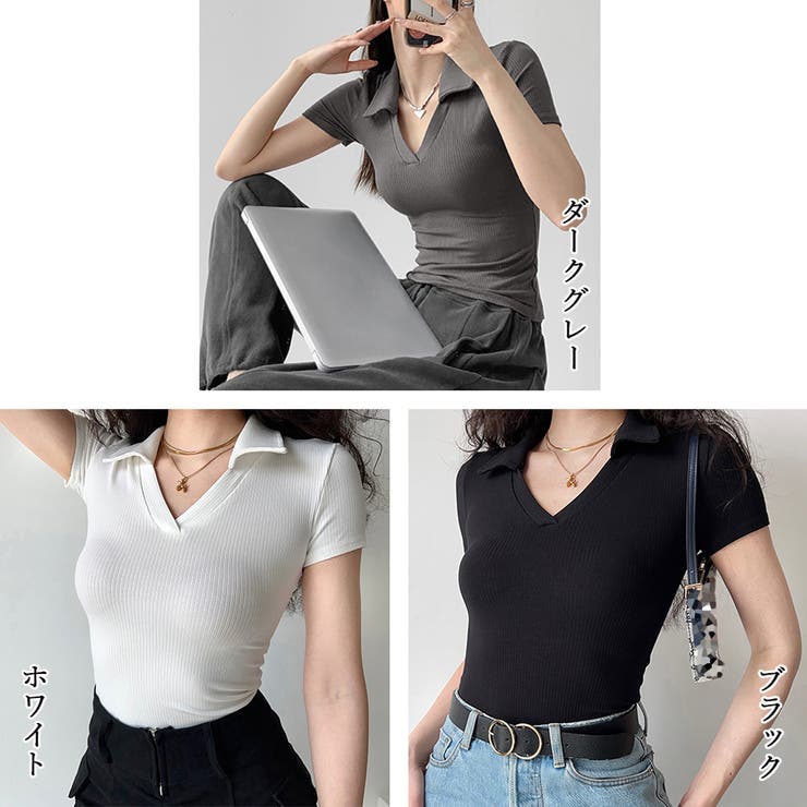 ポロシャツ レディースクロップドTシャツ | Miniministore | 詳細画像2 