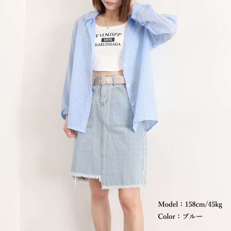 チェック柄 シャツブラウス レディース夏 | Miniministore | 詳細画像16 