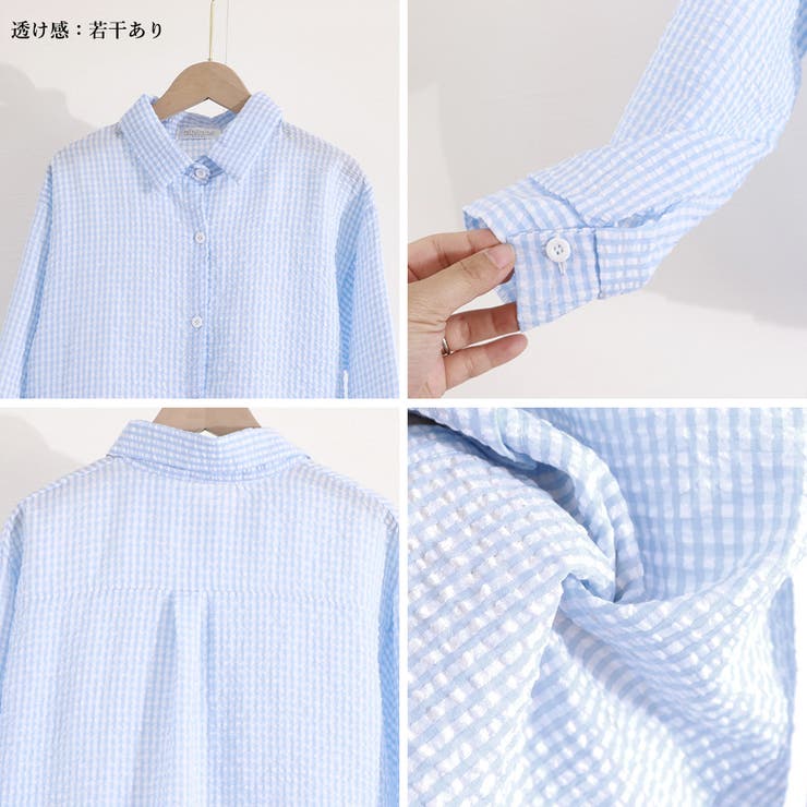 チェック柄 シャツブラウス レディース夏 | Miniministore | 詳細画像4 