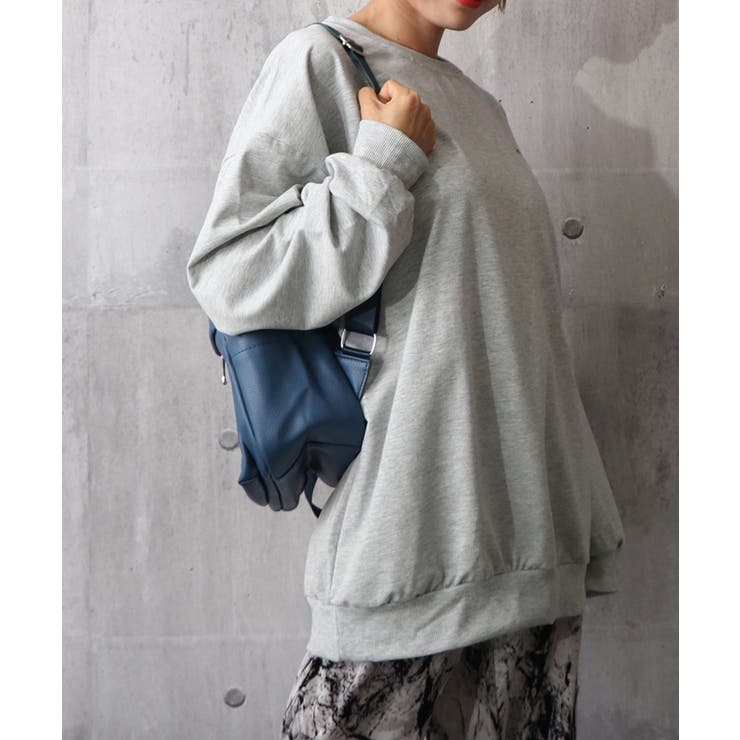 韓国風ロゴカットソーゆる ロングTシャツ | Miniministore | 詳細画像17 