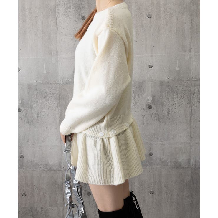 ニットトップス韓国風ペプラムニット春秋冬 | Miniministore | 詳細画像26 