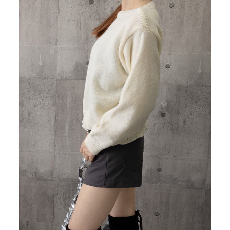 ニットトップス韓国風ペプラムニット春秋冬 | Miniministore | 詳細画像31 