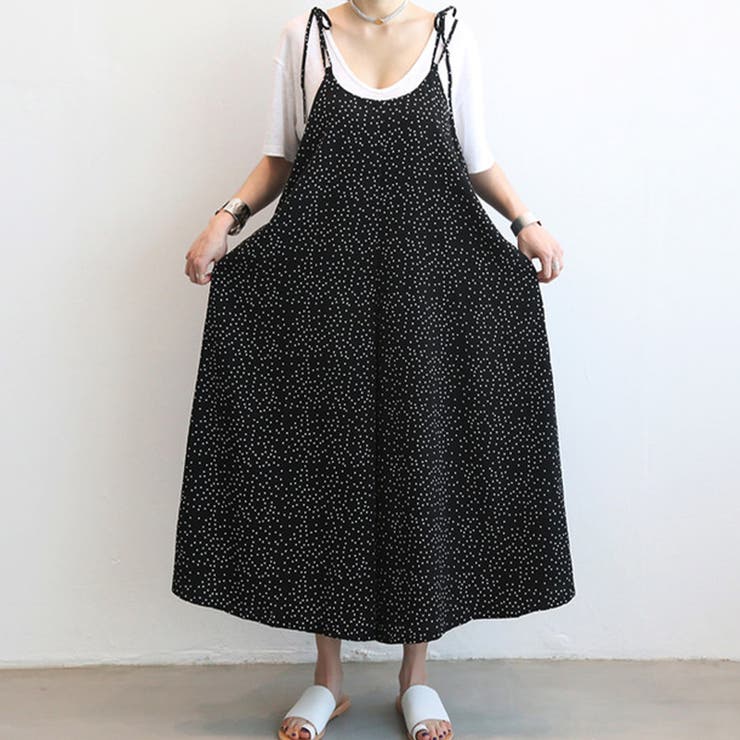 新品 KUBOSANMADE クボサンメイド キャミソールサロペット 黒