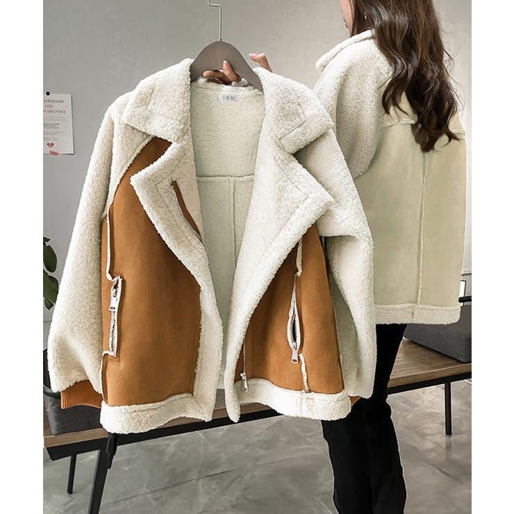 ボアジャケット レディース 冬アウター[品番：II000007946