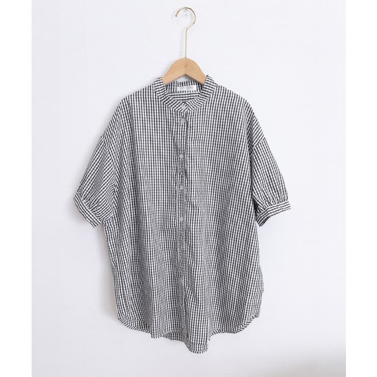 ボリュームスリーブシャツブラウス半袖春夏 | Miniministore | 詳細画像32 