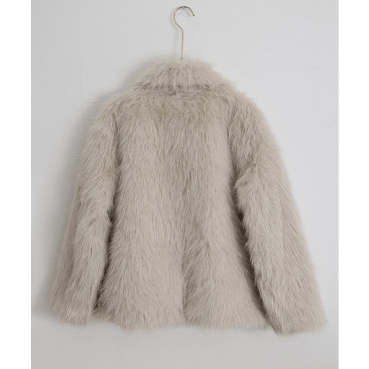 ふわふわフェイクファージャケットビッグ襟 | Miniministore | 詳細画像26 