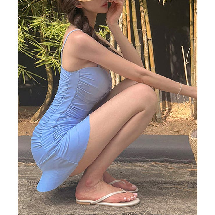 フリルワンピース水着シャーリング水着夏海 | Miniministore | 詳細画像9 