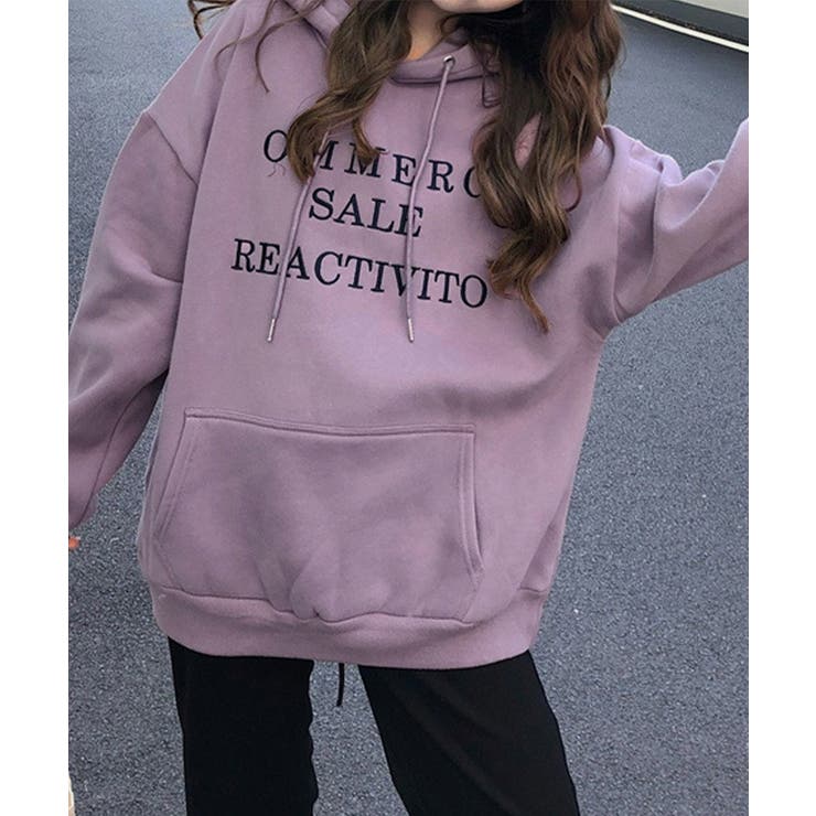 裏起毛パーカー トレーナー秋冬スウェット | Miniministore | 詳細画像8 