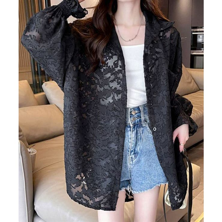 ジャガードシアーカーディガン レディース | Miniministore | 詳細画像10 