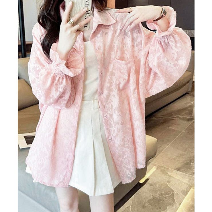 ジャガードシアーカーディガン レディース | Miniministore | 詳細画像13 