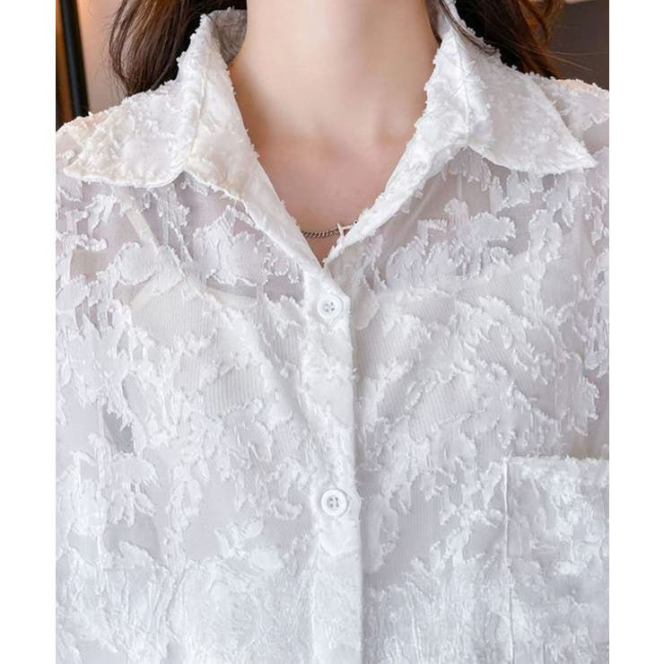 ジャガードシアーカーディガン レディース | Miniministore | 詳細画像3 