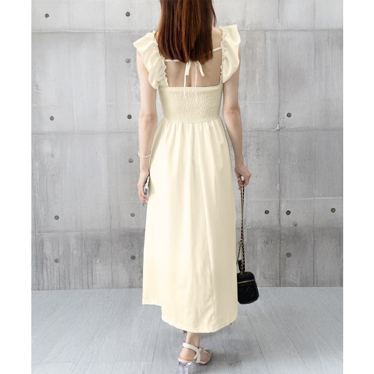 フリル付きワンピース ノースリーブワンピ | Miniministore | 詳細画像19 