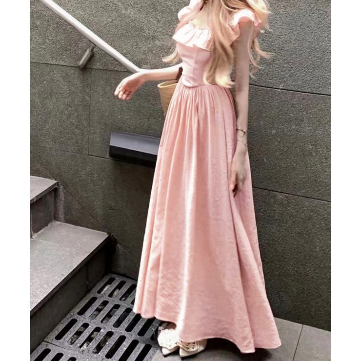 フリル付きワンピース ノースリーブワンピ | Miniministore | 詳細画像7 