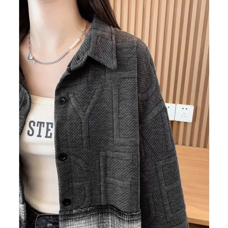 エンボスロゴスウェットアウターチェック柄 | Miniministore | 詳細画像11 