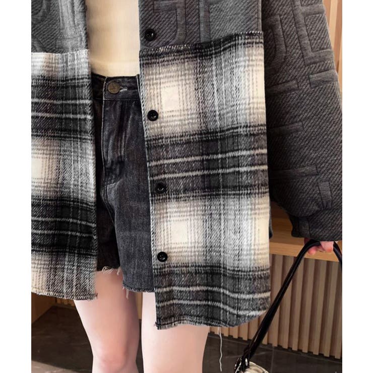 エンボスロゴスウェットアウターチェック柄 | Miniministore | 詳細画像12 