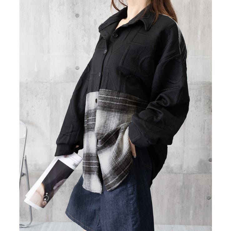 エンボスロゴスウェットアウターチェック柄 | Miniministore | 詳細画像15 