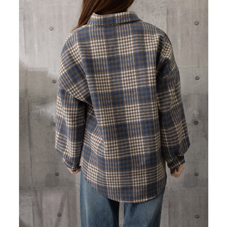 裏起毛チェックシャツジャケット ゆったり | Miniministore | 詳細画像19 
