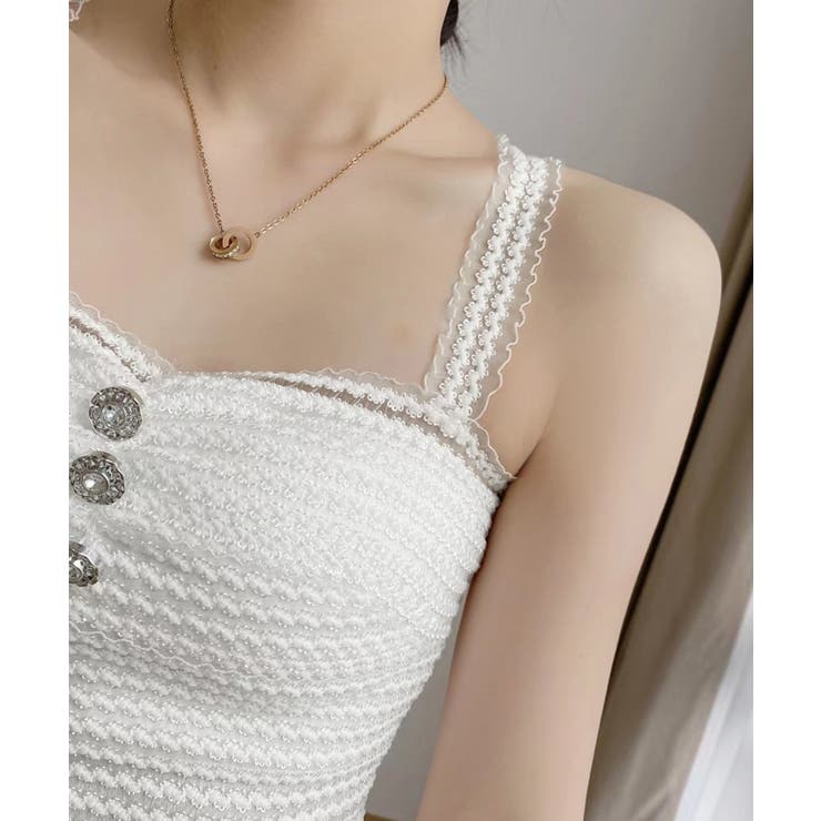 カップ付きキャミソール レースブラトップ | Miniministore | 詳細画像11 