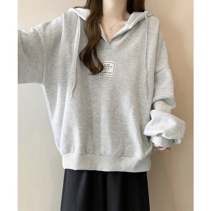 パーカー フード付きVネックプルオーバー | Miniministore | 詳細画像13 
