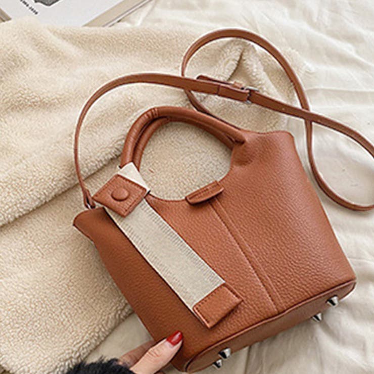 韓国デザイン 高級本革 ハンドバッグ ミニBAG ショルダー バケツ PUレザー バケツ型ショルダーバッグ韓国[品番：II000009830