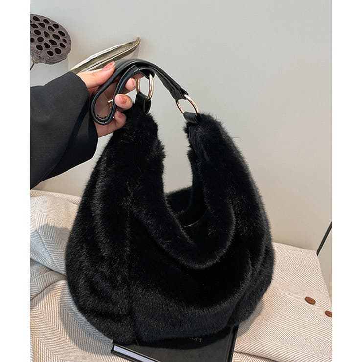 もこもこトートバッグエコファー秋冬バッグ | Miniministore | 詳細画像7 