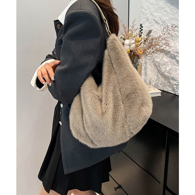 もこもこトートバッグエコファー秋冬バッグ | Miniministore | 詳細画像9 