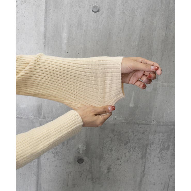 スキッパーニット韓国風リブニットトップス | Miniministore | 詳細画像25 