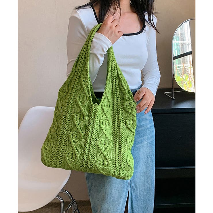 ニットバッグ 韓国 トートバッグ 大容量 | Miniministore | 詳細画像22 