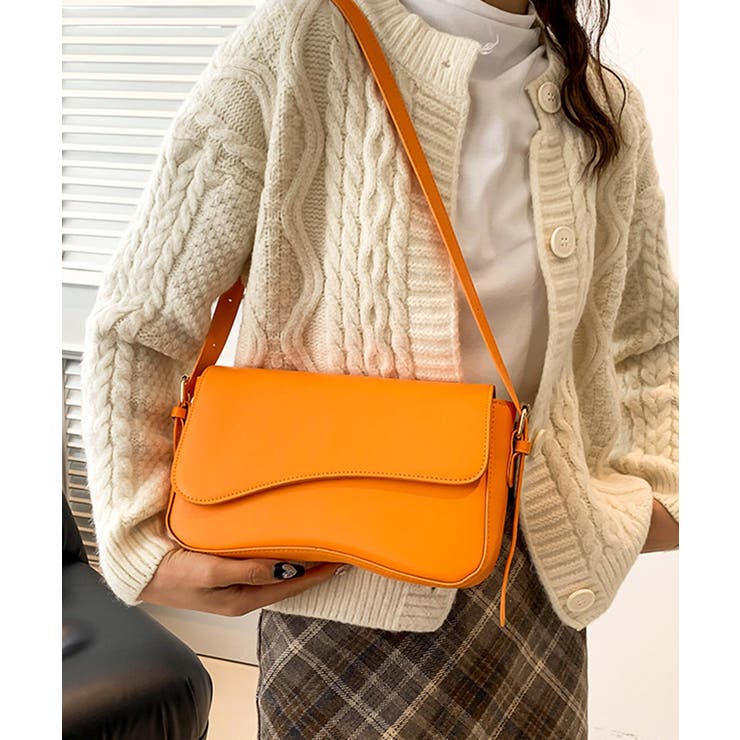 ショルダーバッグ スクエア PUレザー[品番：II000011687