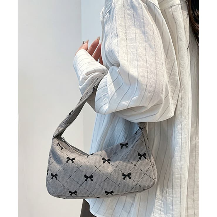 グレー | ミニハンドバッグ レディース 折り畳める鞄 | SUNSHINE CLOSET
