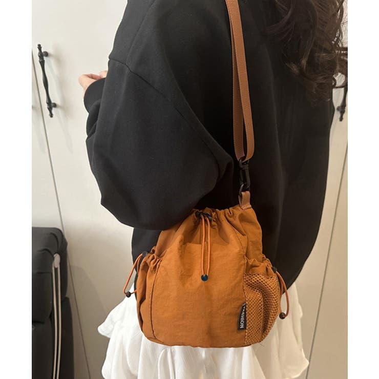 オレンジ | ショルダーバッグ 韓国風 ユニセックス鞄 | SUNSHINE CLOSET