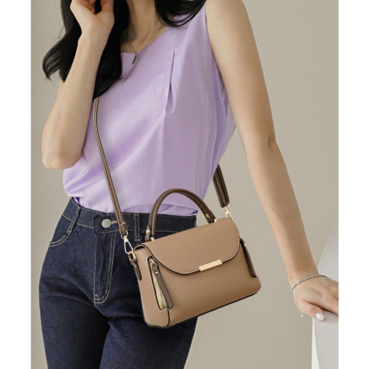 ダークベージュ | ショルダーバッグ PUレザー レディース | Miniministore