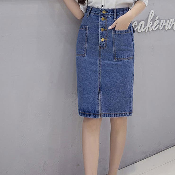 デニムスカート スリット 膝丈 品番 Ii Miniministore ミニミニストア のレディースファッション通販 Shoplist ショップリスト
