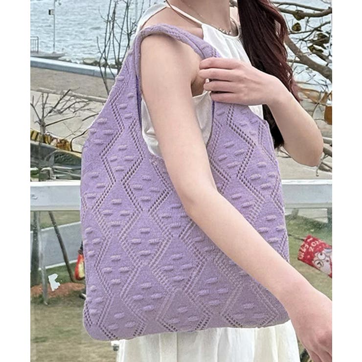 ラベンダー | トートバッグ 大容量 軽量マルシェバッグ | Miniministore