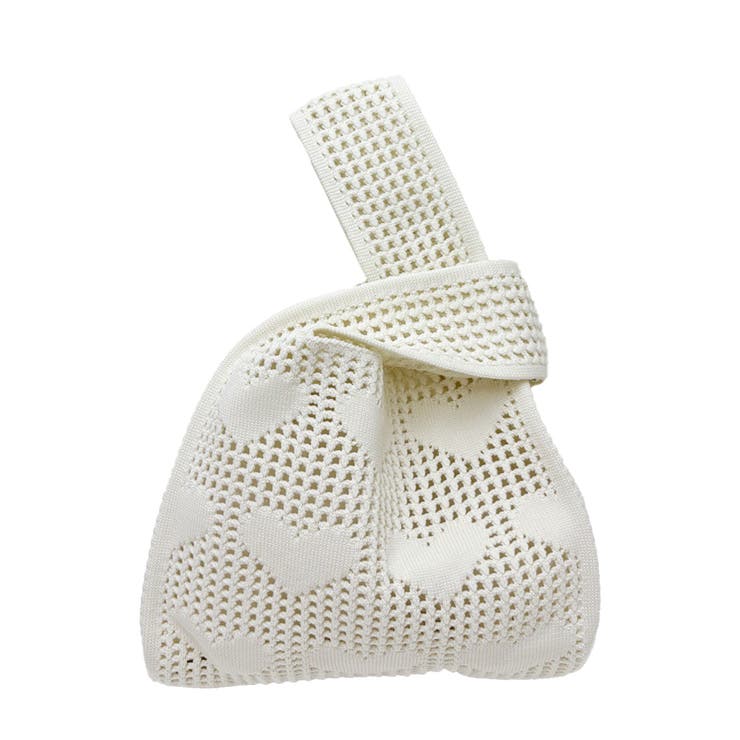 アイボリー | ハンドバッグ ハート柄鞄 マルシェバッグ | SUNSHINE CLOSET