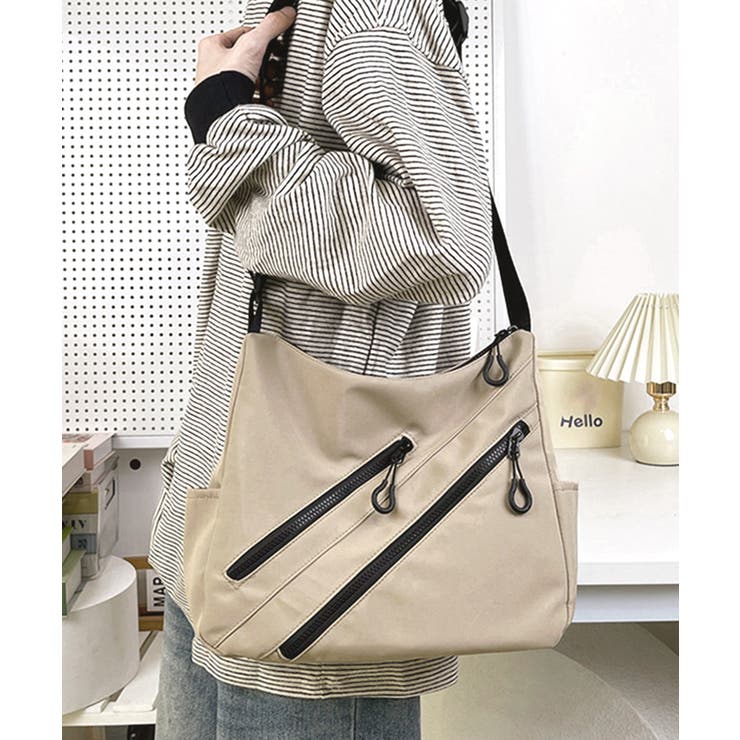 ベージュ | ショルダーバッグ 韓国風 男女兼用バッグ | Miniministore