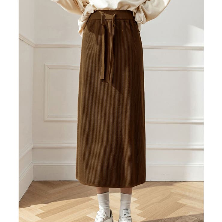 ブラウン | ロングスカート ミモレ丈 秋冬服 韓国風 | Miniministore