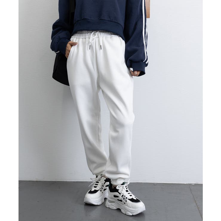 ホワイト | スウェットパンツ 裏起毛 スポーツウェア | SUNSHINE CLOSET