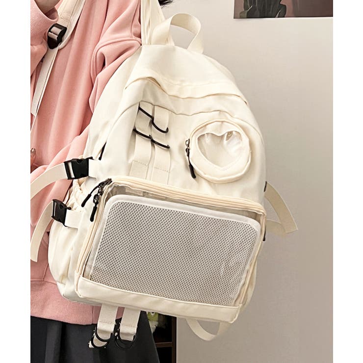 アイボリー | 痛バッグ リュック A4 大容量 推し活 | Miniministore