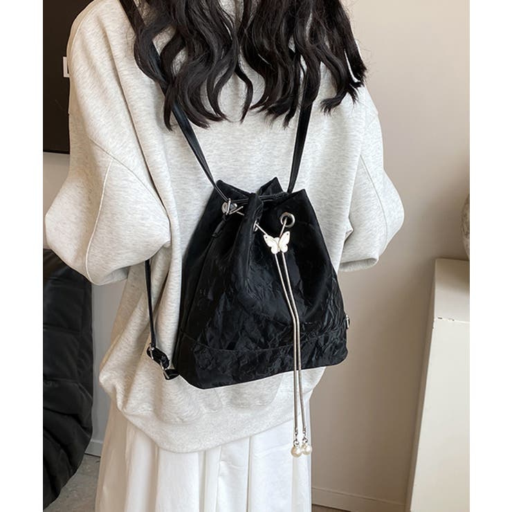 ショルダーバッグ バケツ型鞄 巾着バッグ | Miniministore | 詳細画像5 