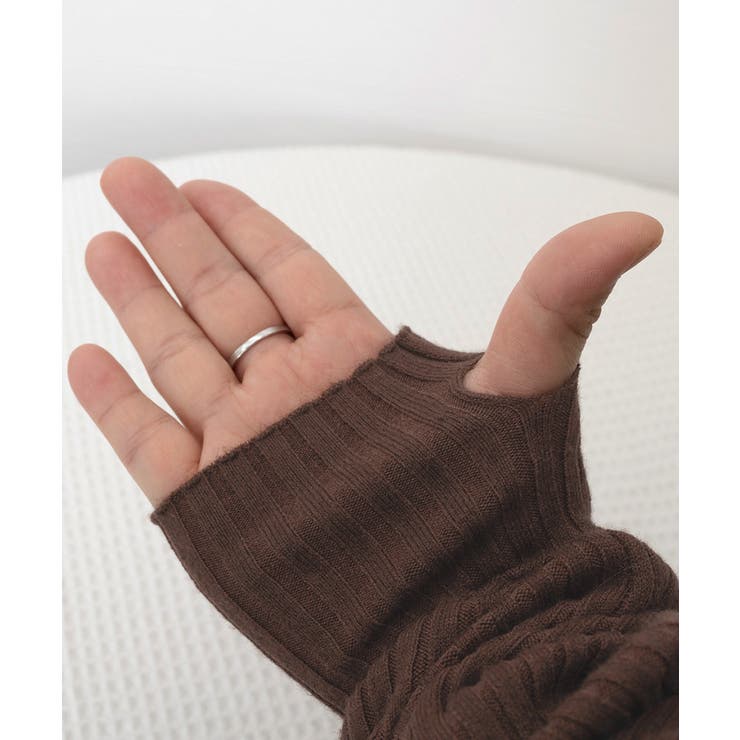 ニットトップス ハイネック 指穴デザイン | Miniministore | 詳細画像11 