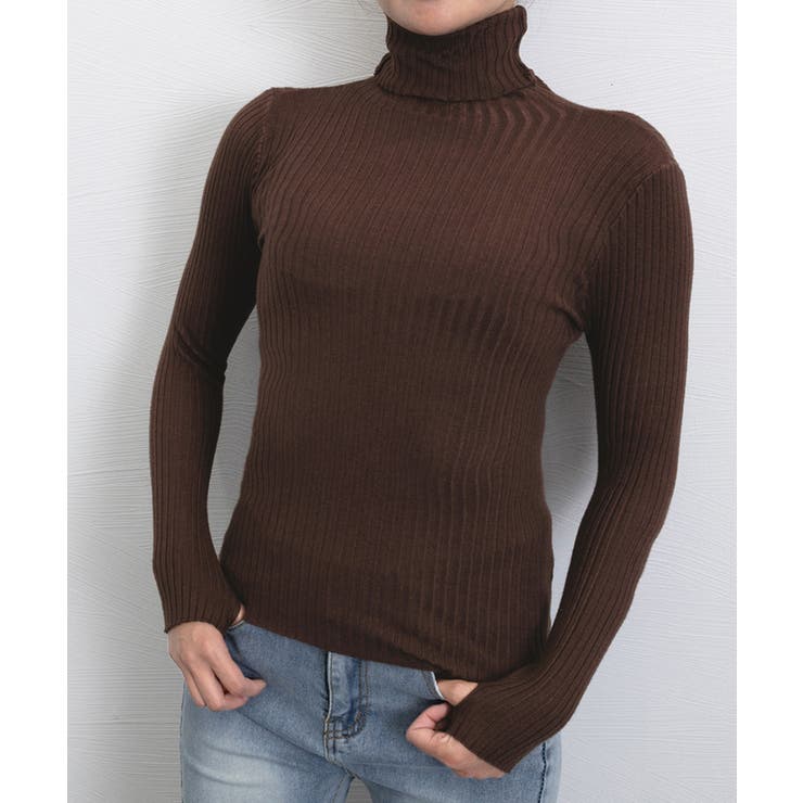 ニットトップス ハイネック 指穴デザイン | Miniministore | 詳細画像8 