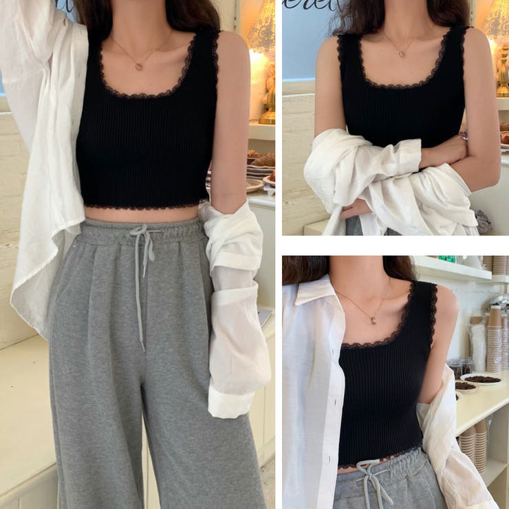 タンクトップ へそ出し サマーニット | Miniministore | 詳細画像6 