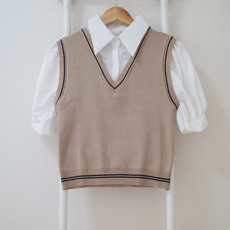 ドッキングシャツ トップス 切り替え オフィスカジュアル | Miniministore | 詳細画像12 